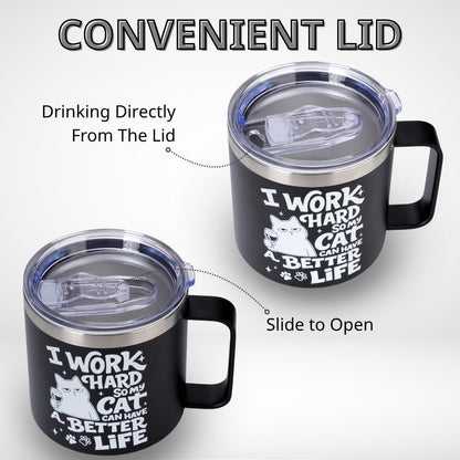 Administrative Professional Day Gifts, 14oz Insulated Coffee Mug with Lid, Administrative Assistant Gifts for Women Men, Thank You Gift For Women, Office Appreciation Stainless Steel Travel Cup