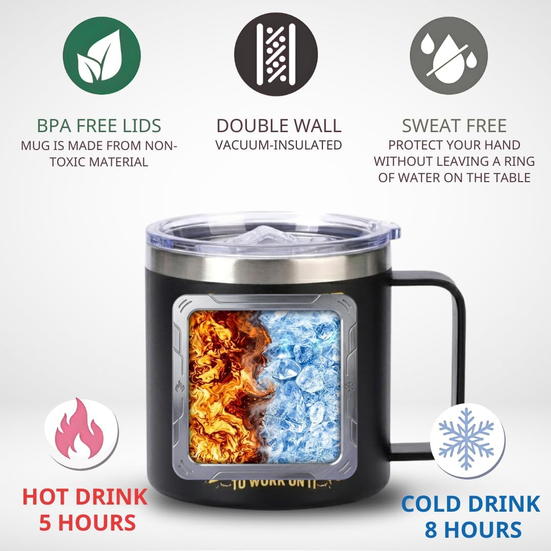 Administrative Professional Day Gifts, 14oz Insulated Coffee Mug with Lid, Administrative Assistant Gifts for Women Men, Thank You Gift For Women, Office Appreciation Stainless Steel Travel Cup