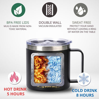 Administrative Professional Day Gifts, 14oz Insulated Coffee Mug with Lid, Administrative Assistant Gifts for Women Men, Thank You Gift For Women, Office Appreciation Stainless Steel Travel Cup