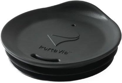 Reusable, Dishwasher-Safe Silicone Lid for Coffee Cups and Mugs | Take Your Favorite Cup/Mug/Tumbler To-Go - This Lid fits drinkware with 3” to 3¼” Inside Diameter - Medium Size, Black