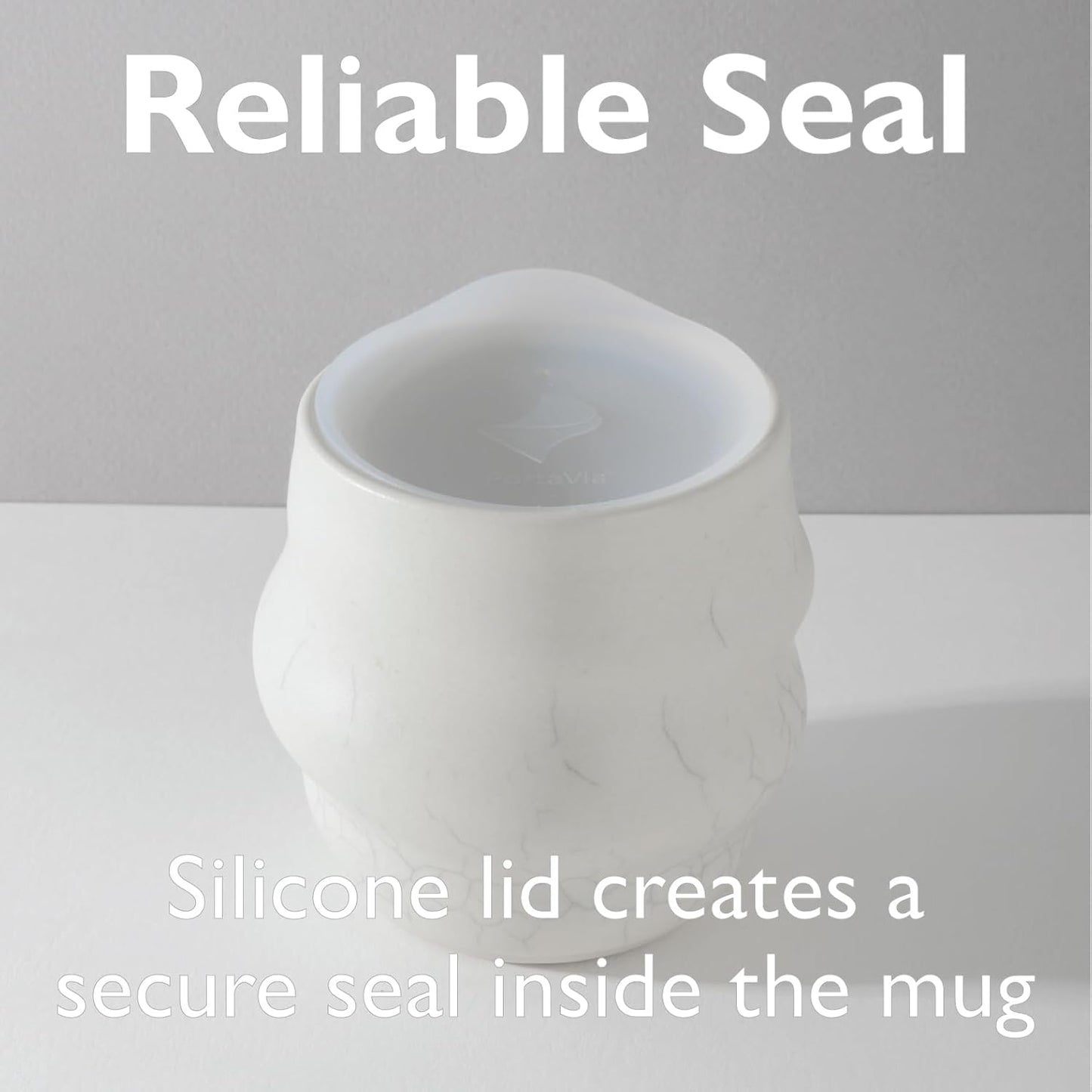 Reusable, Dishwasher-Safe Silicone Lid for Coffee Cups and Mugs | Take Your Favorite Cup/Mug/Tumbler To-Go - This Lid fits drinkware with 3” to 3¼” Inside Diameter - Medium Size, Black