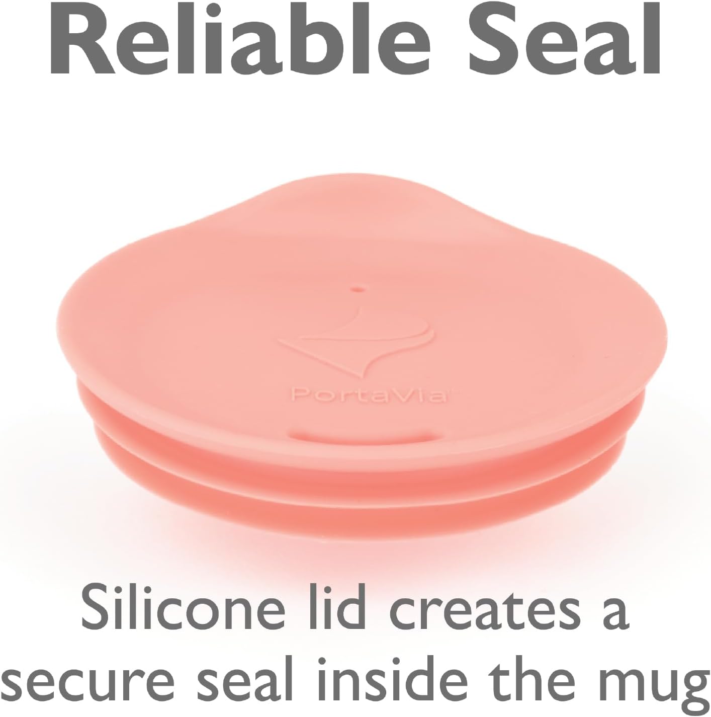 Reusable, Dishwasher-Safe Silicone Lid for Coffee Cups and Mugs | Take Your Favorite Cup/Mug/Tumbler To-Go - This Lid fits drinkware with 3” to 3¼” Inside Diameter - Medium Size, Black