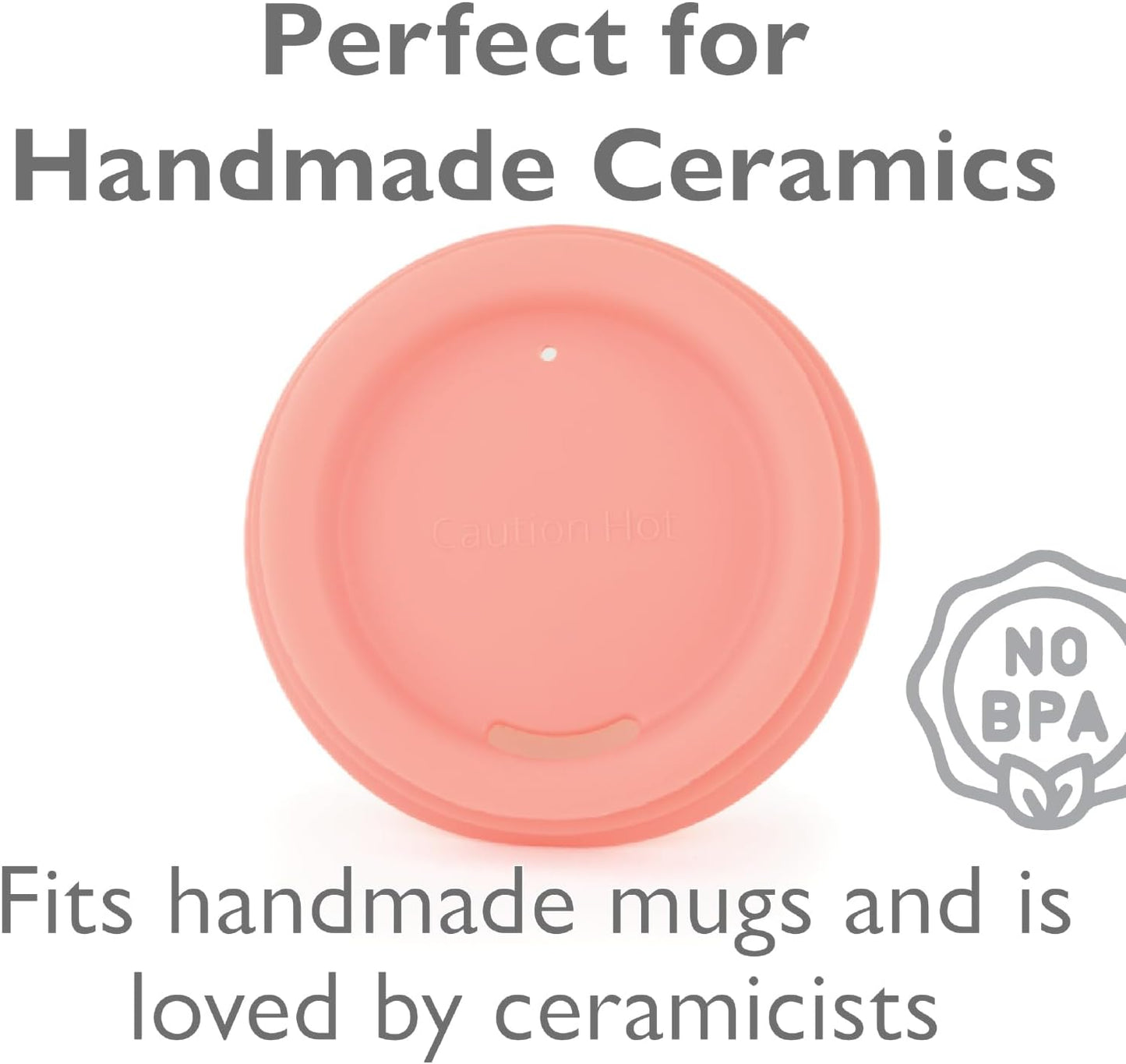 Reusable, Dishwasher-Safe Silicone Lid for Coffee Cups and Mugs | Take Your Favorite Cup/Mug/Tumbler To-Go - This Lid fits drinkware with 3” to 3¼” Inside Diameter - Medium Size, Black