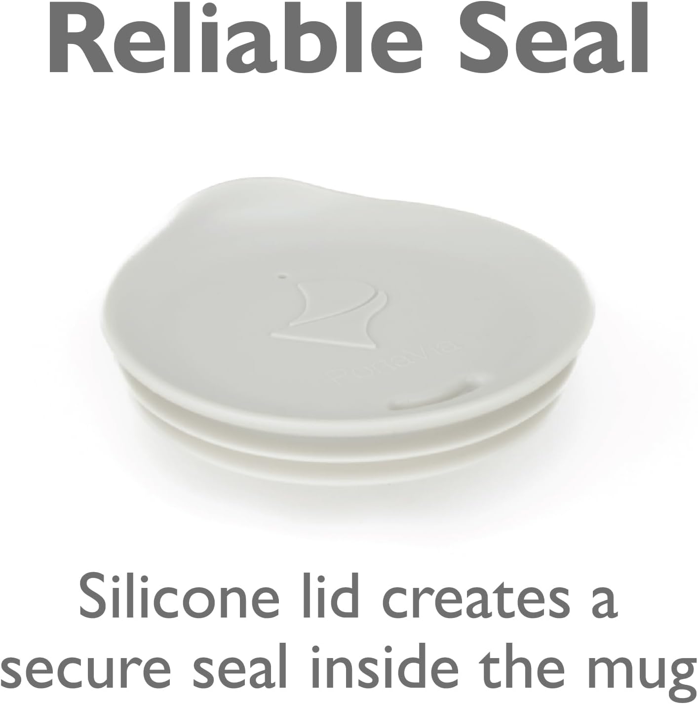 Reusable, Dishwasher-Safe Silicone Lid for Coffee Cups and Mugs | Take Your Favorite Cup/Mug/Tumbler To-Go - This Lid fits drinkware with 3” to 3¼” Inside Diameter - Medium Size, Black