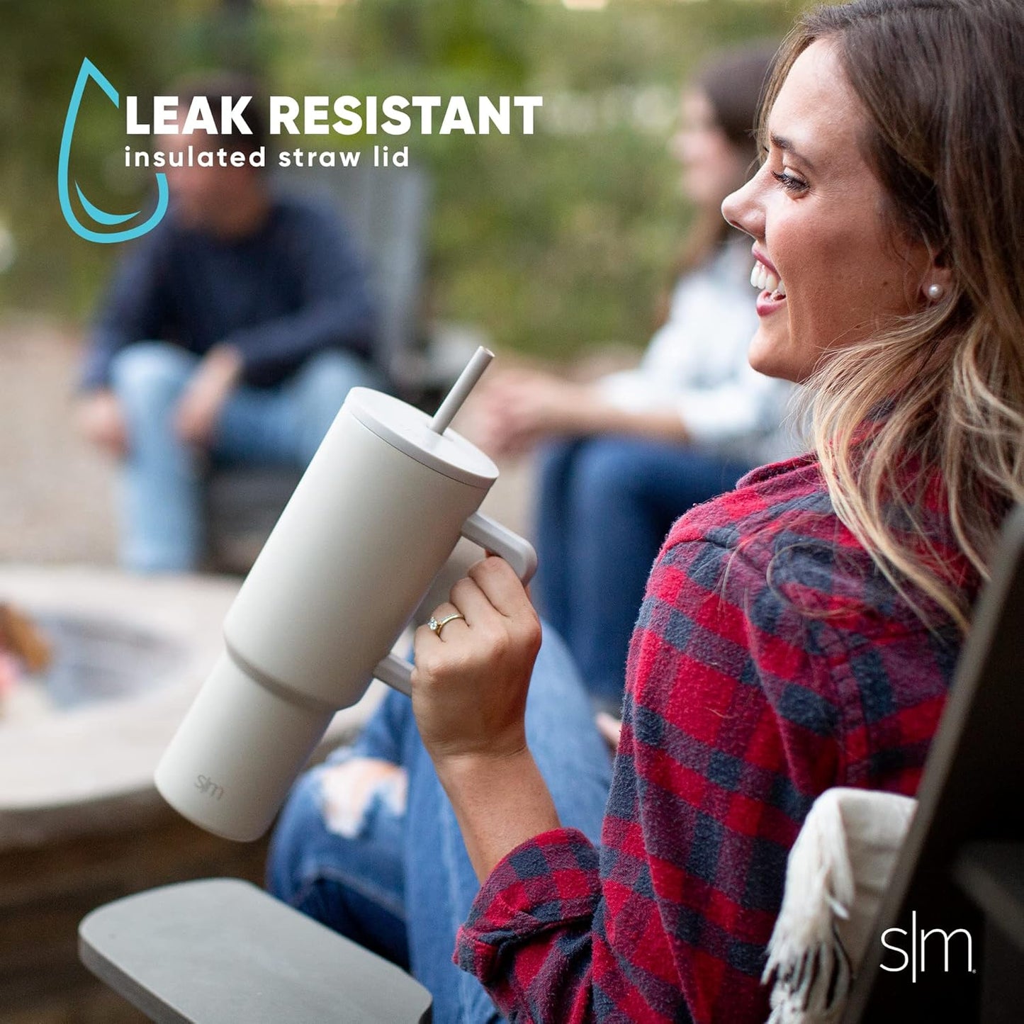40 oz Trek Tumbler with Handle and Straw Lid | Cup Holder Friendly Insulated Stainless Steel Travel Mug | Slumberland | Trek Tumbler, Travel Mug | Insulated Water Bottle, Cupholder Friendly, Stainless Steel Cup | Slumberland - Colors A