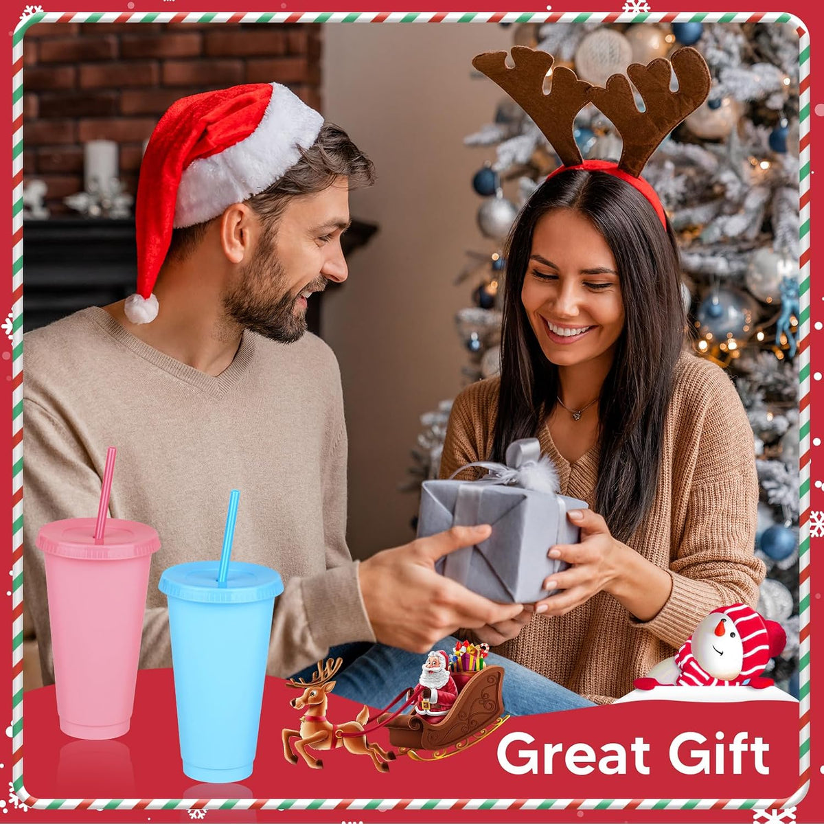 24 Pack Plastic Tumblers with Lids and Straw, Reusable Cups with Lids and Straws Colorful Cups for Cold Drink Iced Coffee, Plastic Tumbler Bulk for Party Birthday Gifts (24 oz, Stylish Colors)