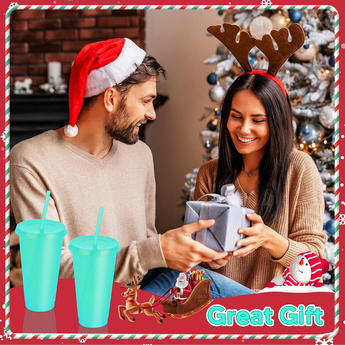 24 Pack Plastic Tumblers with Lids and Straw, Reusable Cups with Lids and Straws Colorful Cups for Cold Drink Iced Coffee, Plastic Tumbler Bulk for Party Birthday Gifts (24 oz, Stylish Colors)