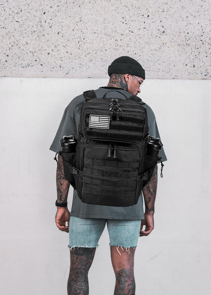 Military Tactical Backpack for Men and Women 45L Army 3 Days Assault Pack Bag Large Rucksack with Molle System Black