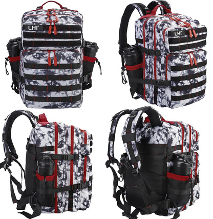 Military Tactical Backpack for Men and Women 45L Army 3 Days Assault Pack Bag Large Rucksack with Molle System Black