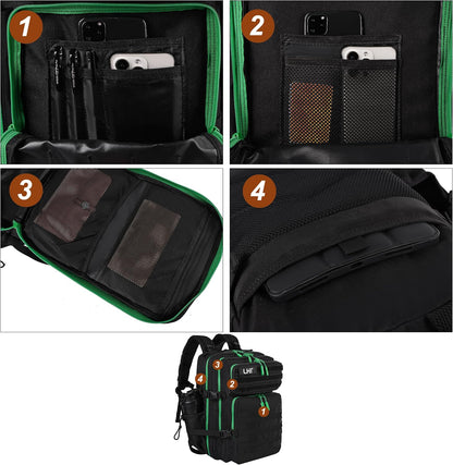 Military Tactical Backpack for Men and Women 45L Army 3 Days Assault Pack Bag Large Rucksack with Molle System Black