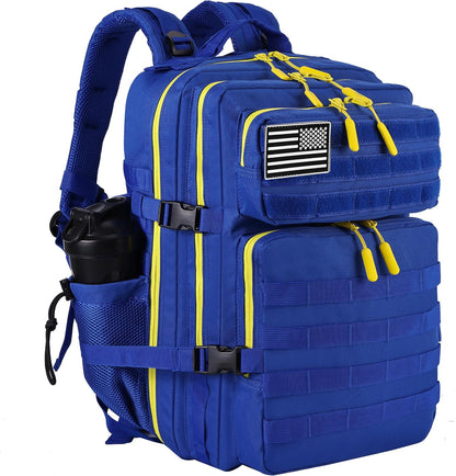 Military Tactical Backpack for Men and Women 45L Army 3 Days Assault Pack Bag Large Rucksack with Molle System Black