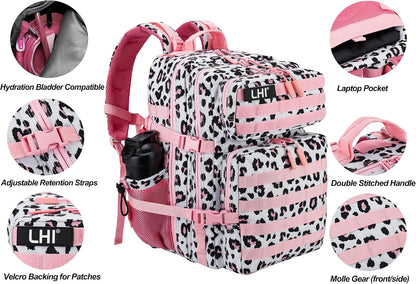 Military Tactical Backpack for Men and Women 45L Army 3 Days Assault Pack Bag Large Rucksack with Molle System Black