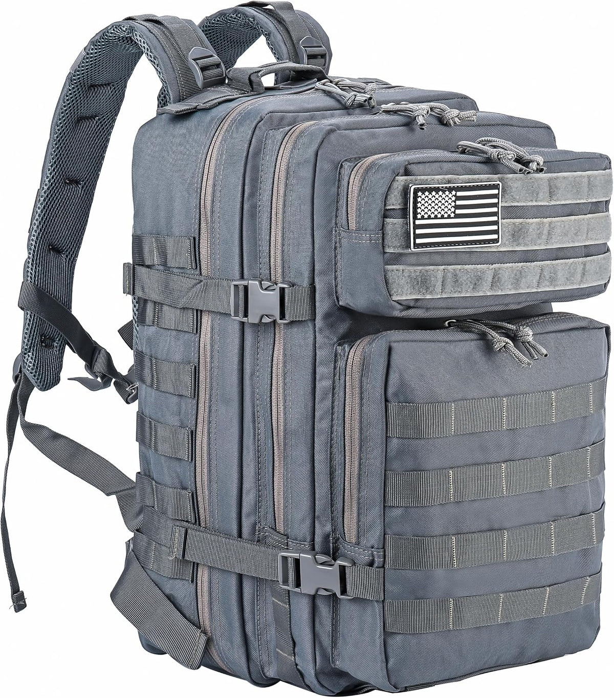 Military Tactical Backpack for Men and Women 45L Army 3 Days Assault Pack Bag Large Rucksack with Molle System Black