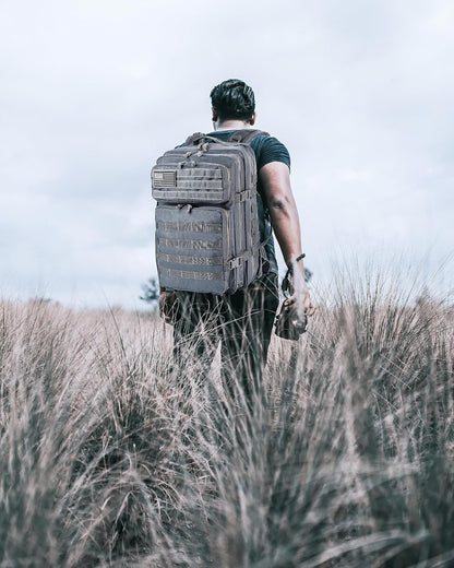 Military Tactical Backpack for Men and Women 45L Army 3 Days Assault Pack Bag Large Rucksack with Molle System Black