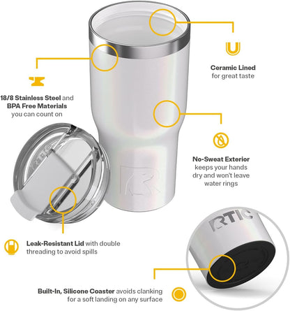 20oz Essential Tumbler with Lid, Ceramic Lined, Orchid