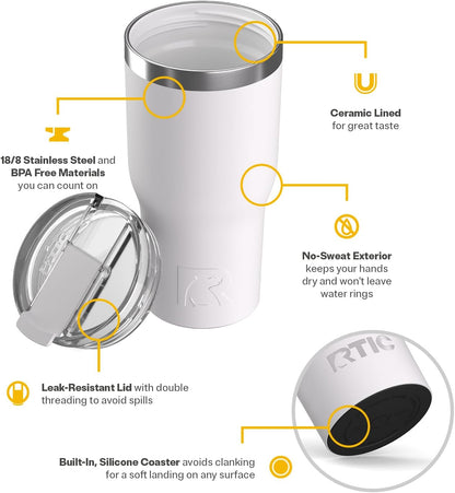 20oz Essential Tumbler with Lid, Ceramic Lined, Orchid