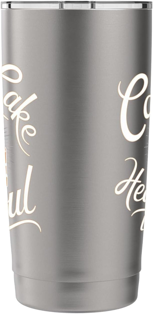 Carrot Cake: Carrot Cake Heals The Soul Stainless Steel Insulated Tumbler