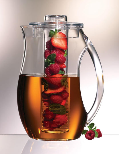 Fruit Infusion Flavor Pitcher, Clear, 93 oz.