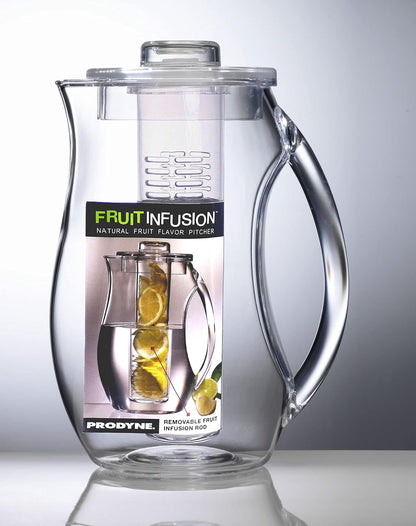 Fruit Infusion Flavor Pitcher, Clear, 93 oz.