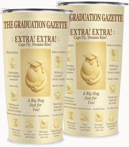 Engineer Gifts 20oz Insulated Tumbler, Newspaper-Inspired Blueprint & Circuit Design, Stainless Steel Travel Mug with Lid, for Men & Women, Students, Graduation, PE/EIT, Retirement, Appreciation