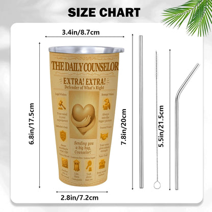Engineer Gifts 20oz Insulated Tumbler, Newspaper-Inspired Blueprint & Circuit Design, Stainless Steel Travel Mug with Lid, for Men & Women, Students, Graduation, PE/EIT, Retirement, Appreciation