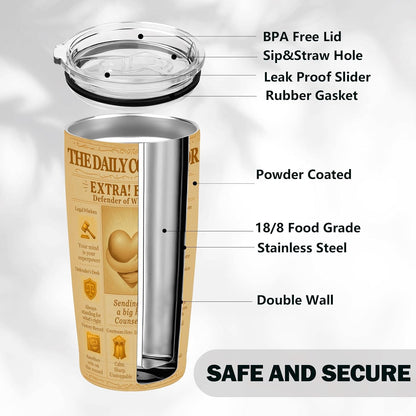 Engineer Gifts 20oz Insulated Tumbler, Newspaper-Inspired Blueprint & Circuit Design, Stainless Steel Travel Mug with Lid, for Men & Women, Students, Graduation, PE/EIT, Retirement, Appreciation