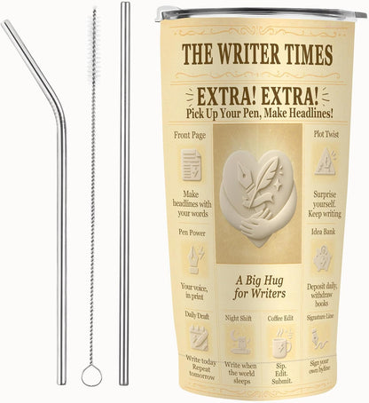 Engineer Gifts 20oz Insulated Tumbler, Newspaper-Inspired Blueprint & Circuit Design, Stainless Steel Travel Mug with Lid, for Men & Women, Students, Graduation, PE/EIT, Retirement, Appreciation