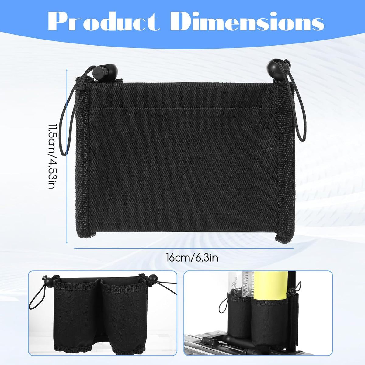 Luggage Travel Cup Holder Free Hand Drink Carrier Carry on Beverage Cup Holder Attachment Fits Roll on Suitcase Handles Business People, Travel Essentials