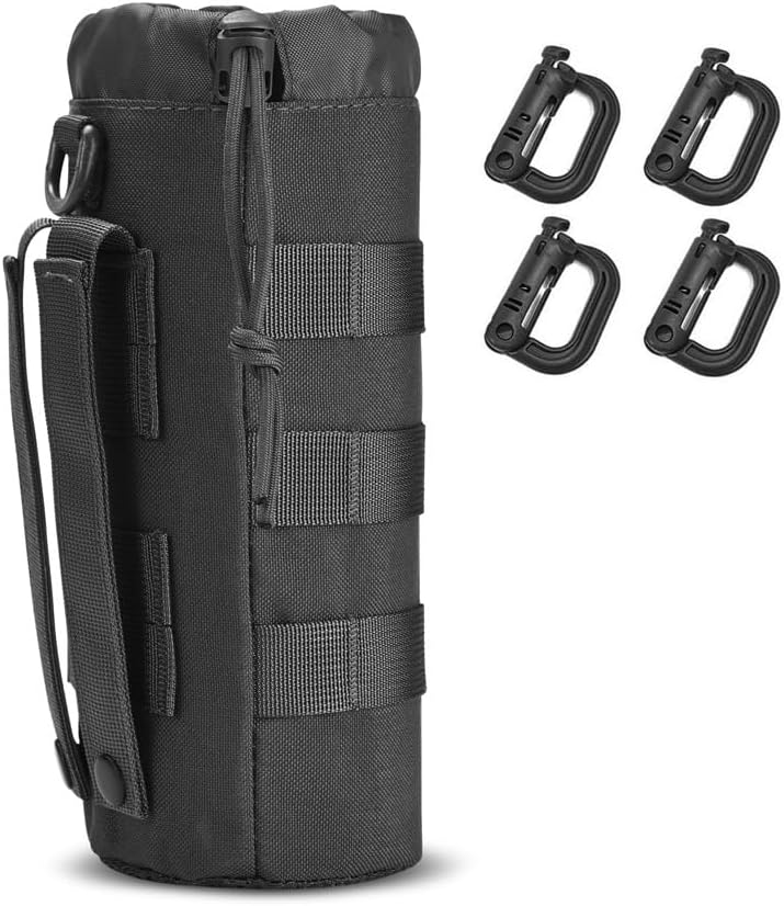 Upgraded Tactical Drawstring Molle Water Bottle Holder Tactical Pouches
