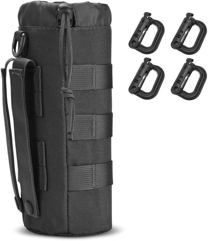Upgraded Tactical Drawstring Molle Water Bottle Holder Tactical Pouches