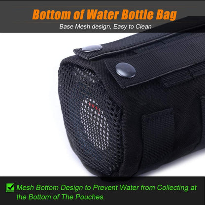 Upgraded Tactical Drawstring Molle Water Bottle Holder Tactical Pouches