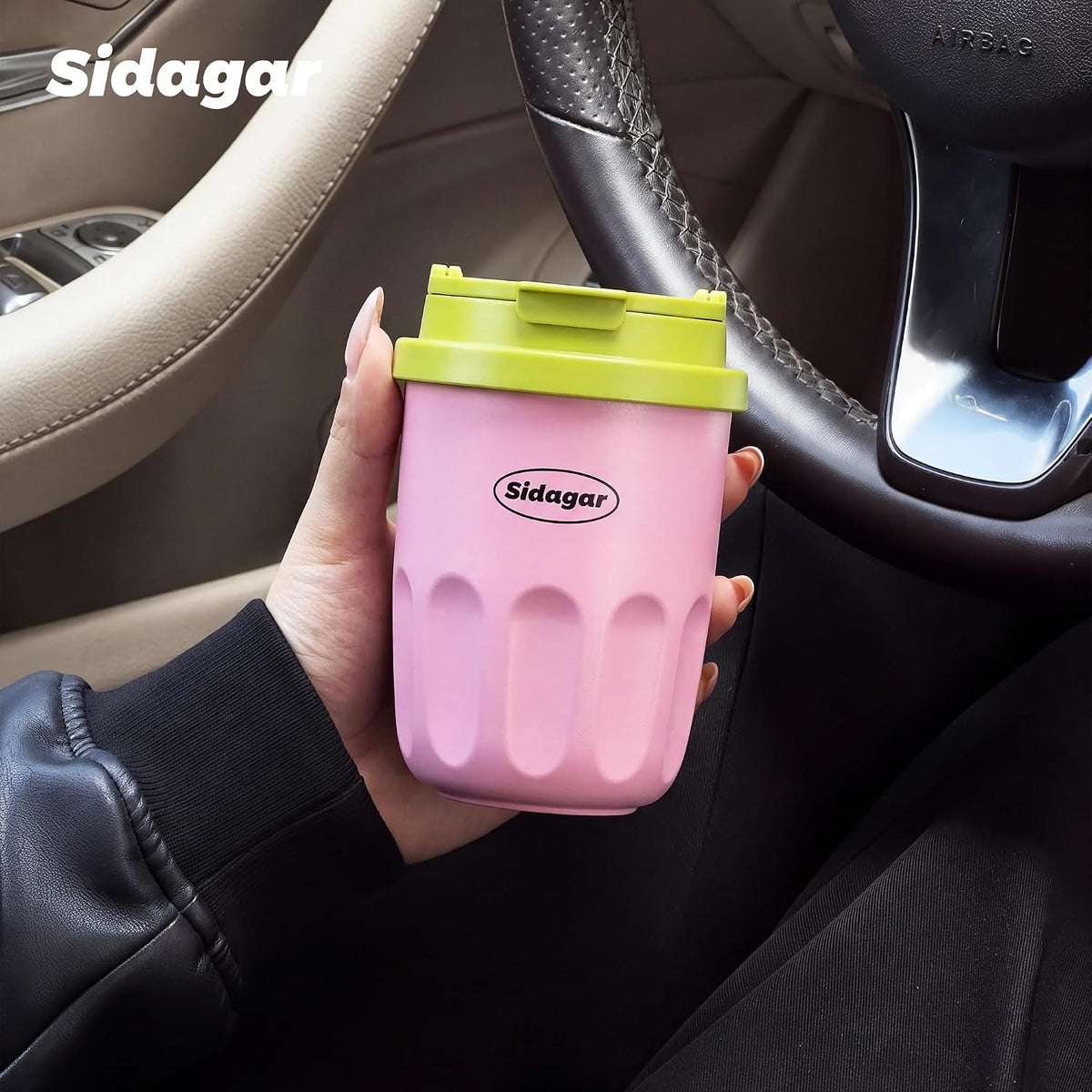 Travel Coffee Mug 14 oz Stainless Steel Ceramic Lined Tumbler