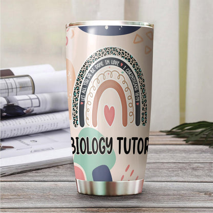 Let All You Do Be Done In Love Postal Clerk Tumbler Stainless Steel 20oz, Office Gifts Women Men Work Friends Coworker, Driking Coffee Cup For Birthday Christmas - Colors E