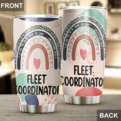 Let All You Do Be Done In Love Postal Clerk Tumbler Stainless Steel 20oz, Office Gifts Women Men Work Friends Coworker, Driking Coffee Cup For Birthday Christmas - Colors E