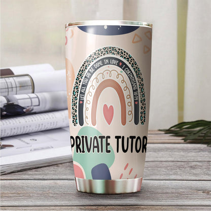Let All You Do Be Done In Love Postal Clerk Tumbler Stainless Steel 20oz, Office Gifts Women Men Work Friends Coworker, Driking Coffee Cup For Birthday Christmas - Colors E