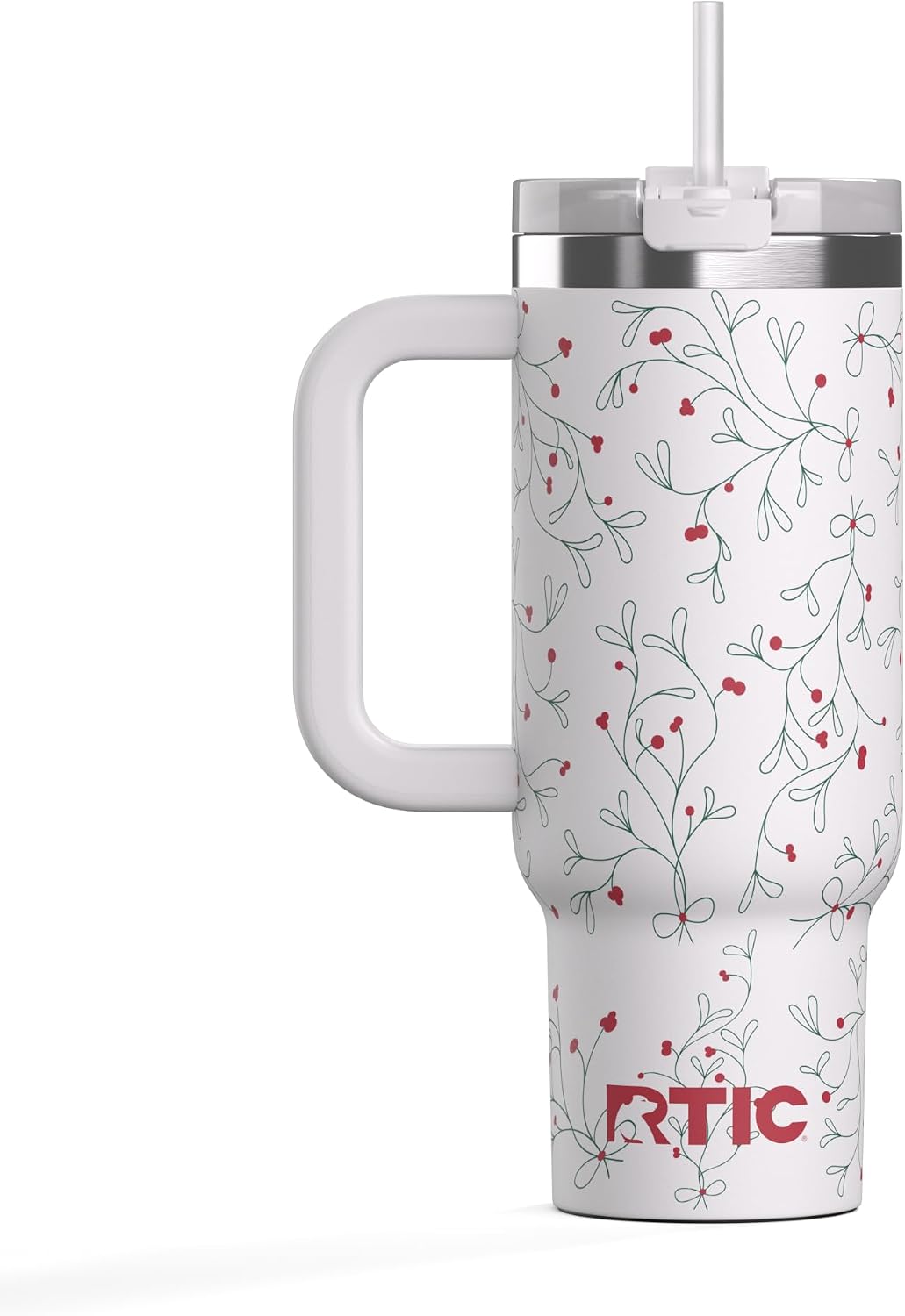 40oz Road Trip Tumbler, Insulated, Ceramic Lined, Periwinkle Bouquet