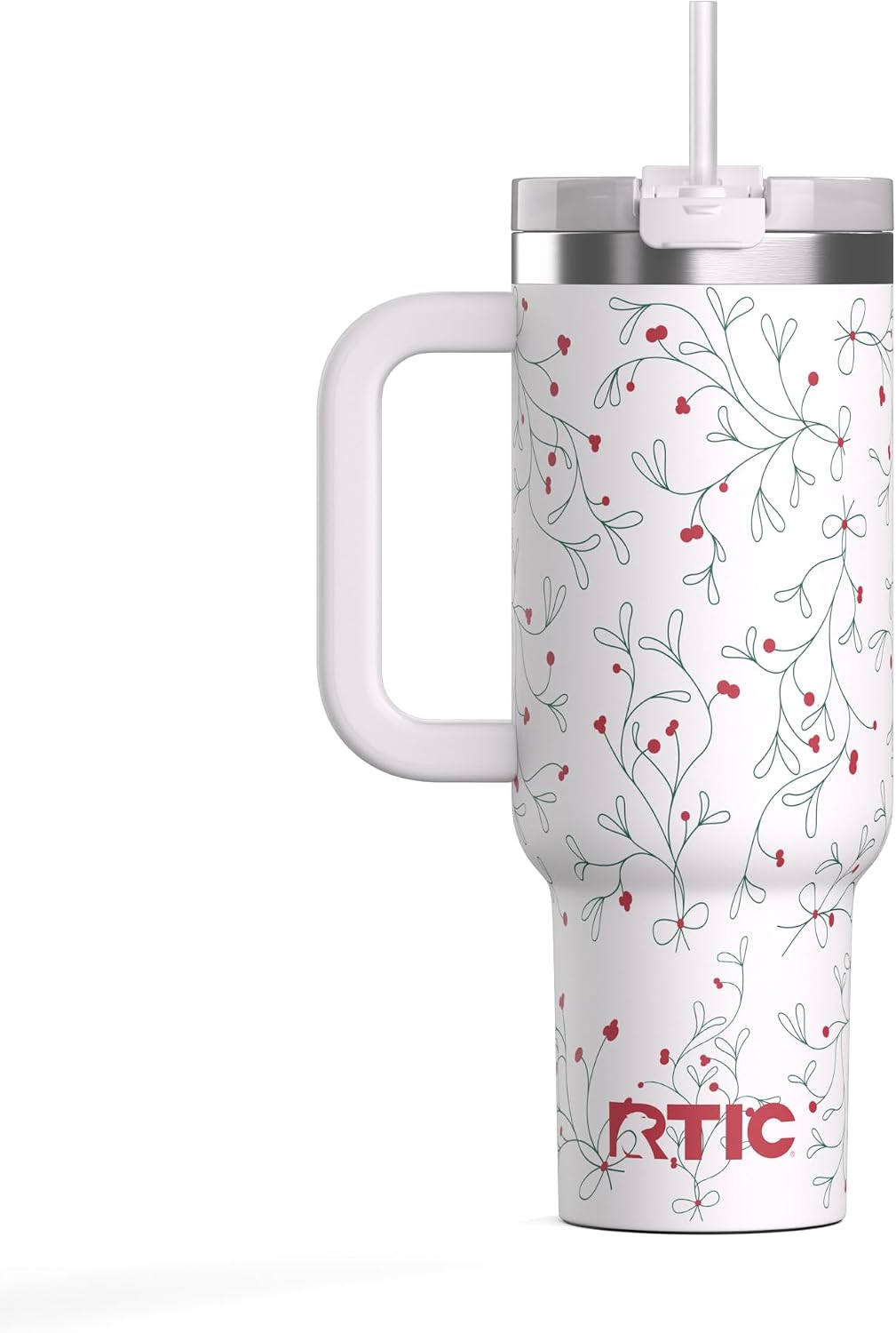 40oz Road Trip Tumbler, Insulated, Ceramic Lined, Periwinkle Bouquet