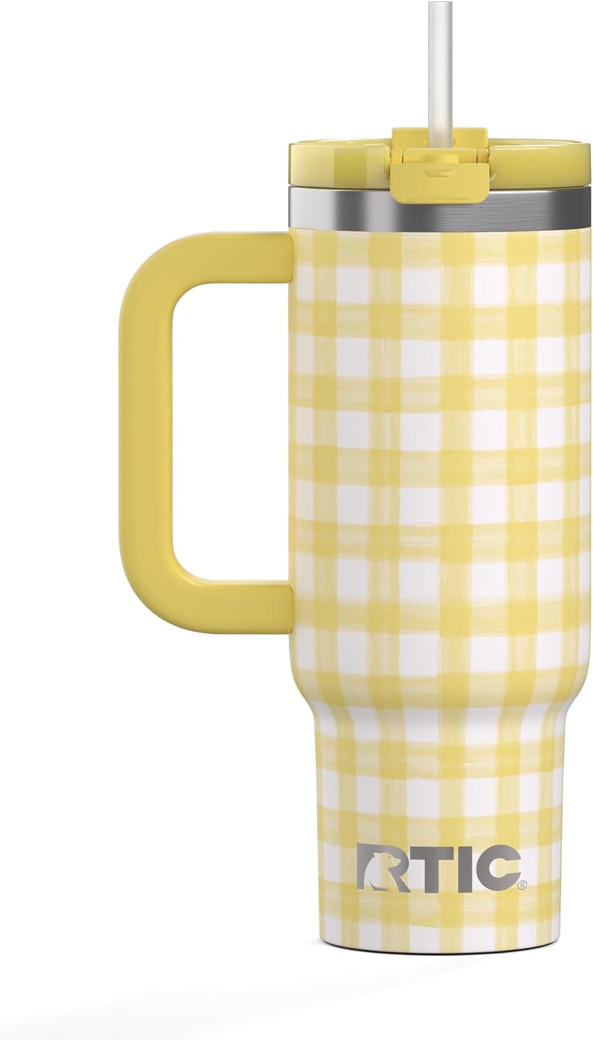 40oz Road Trip Tumbler, Insulated, Ceramic Lined, Periwinkle Bouquet