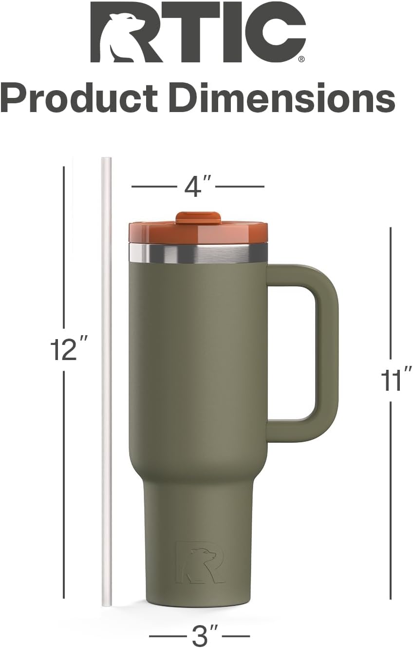 40oz Road Trip Tumbler, Insulated, Ceramic Lined, Periwinkle Bouquet