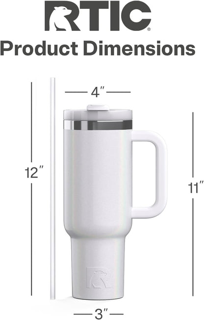 40oz Road Trip Tumbler, Insulated, Ceramic Lined, Periwinkle Bouquet