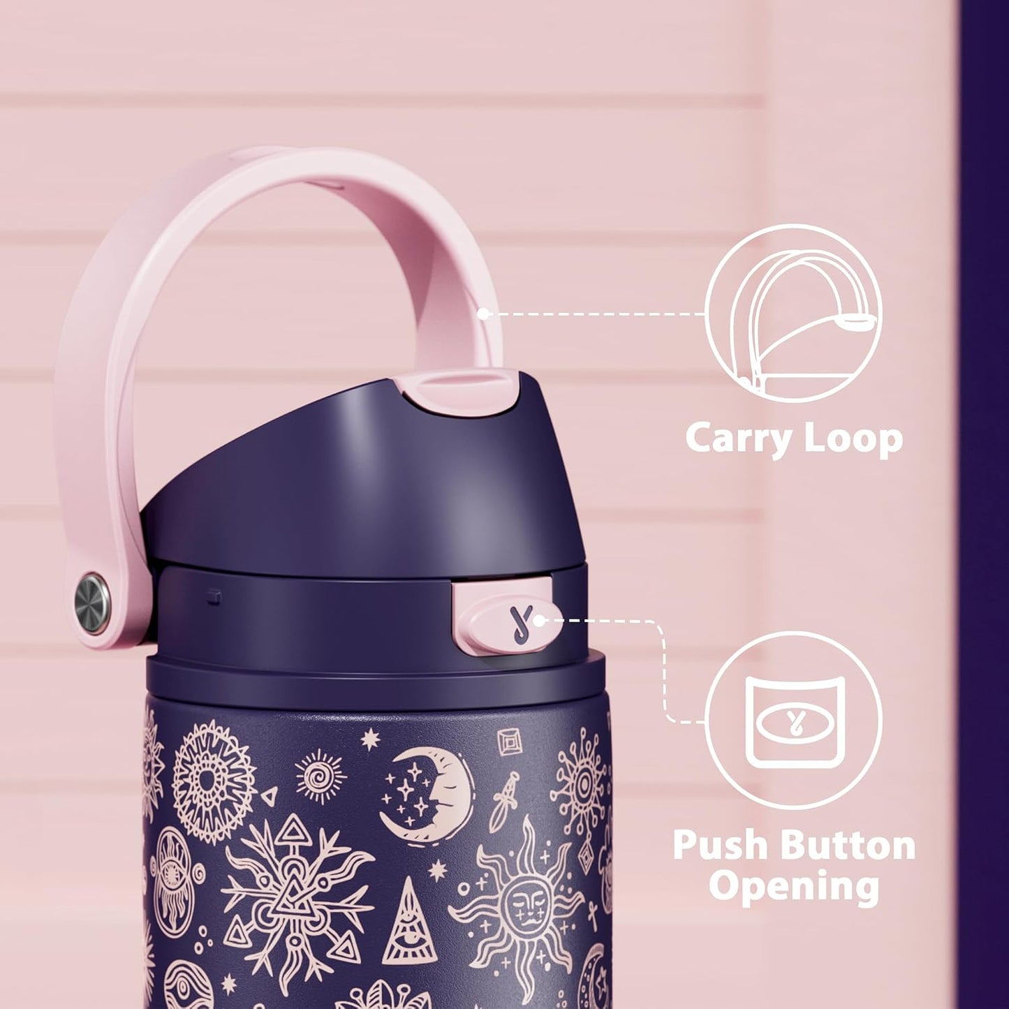 32 oz Insulated Water Bottle with Straw: Stainless Steel Metal Water Bottle with 2-in-1 Lid - Leak Proof, Cold for 24 Hours, Protective Silicone Base, BPA-Free for Sports Gym, Sage - Colors A