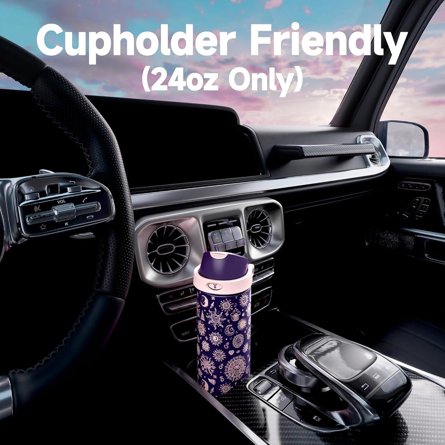 32 oz Insulated Water Bottle with Straw: Stainless Steel Metal Water Bottle with 2-in-1 Lid - Leak Proof, Cold for 24 Hours, Protective Silicone Base, BPA-Free for Sports Gym, Sage - Colors A