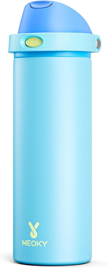 32 oz Insulated Water Bottle with Straw: Stainless Steel Metal Water Bottle with 2-in-1 Lid - Leak Proof, Cold for 24 Hours, Protective Silicone Base, BPA-Free for Sports Gym, Sage - Colors A