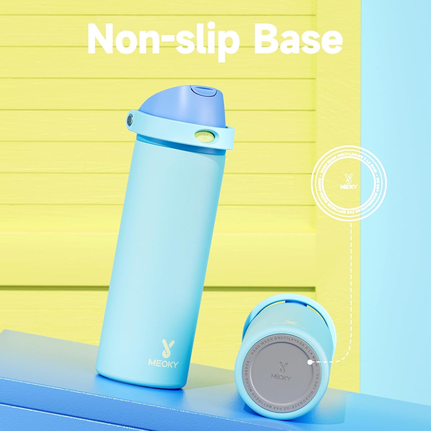 32 oz Insulated Water Bottle with Straw: Stainless Steel Metal Water Bottle with 2-in-1 Lid - Leak Proof, Cold for 24 Hours, Protective Silicone Base, BPA-Free for Sports Gym, Sage - Colors A