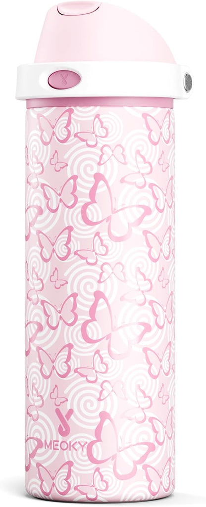 32 oz Insulated Water Bottle with Straw: Stainless Steel Metal Water Bottle with 2-in-1 Lid - Leak Proof, Cold for 24 Hours, Protective Silicone Base, BPA-Free for Sports Gym, Sage - Colors A