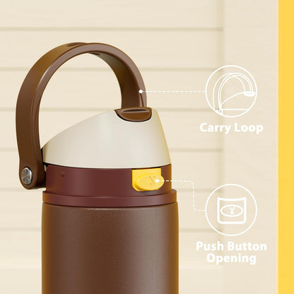 32 oz Insulated Water Bottle with Straw: Stainless Steel Metal Water Bottle with 2-in-1 Lid - Leak Proof, Cold for 24 Hours, Protective Silicone Base, BPA-Free for Sports Gym, Sage - Colors A