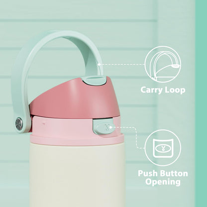 32 oz Insulated Water Bottle with Straw: Stainless Steel Metal Water Bottle with 2-in-1 Lid - Leak Proof, Cold for 24 Hours, Protective Silicone Base, BPA-Free for Sports Gym, Sage - Colors A