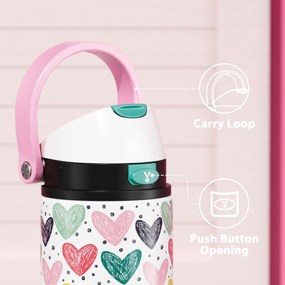 32 oz Insulated Water Bottle with Straw: Stainless Steel Metal Water Bottle with 2-in-1 Lid - Leak Proof, Cold for 24 Hours, Protective Silicone Base, BPA-Free for Sports Gym, Sage - Colors A