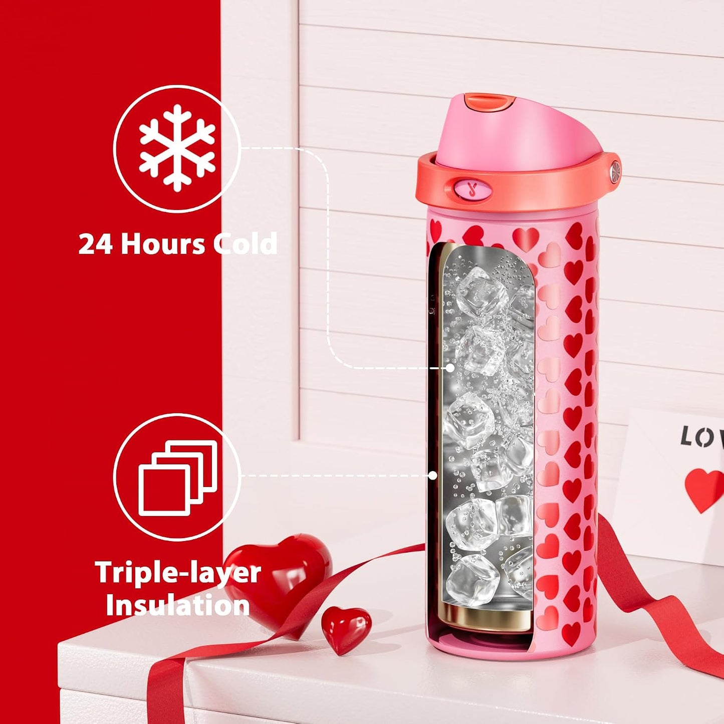 32 oz Insulated Water Bottle with Straw: Stainless Steel Metal Water Bottle with 2-in-1 Lid - Leak Proof, Cold for 24 Hours, Protective Silicone Base, BPA-Free for Sports Gym, Sage - Colors A
