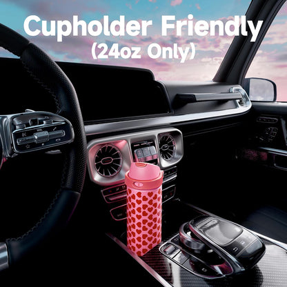 32 oz Insulated Water Bottle with Straw: Stainless Steel Metal Water Bottle with 2-in-1 Lid - Leak Proof, Cold for 24 Hours, Protective Silicone Base, BPA-Free for Sports Gym, Sage - Colors A